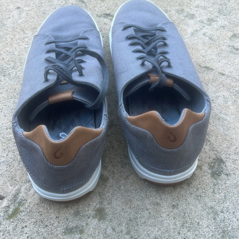 OLUKAI LAE' AHI Li Mens Grey Sneakers Size 13 - Picture 7 of 8